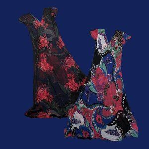 Reversible floral maxi dress